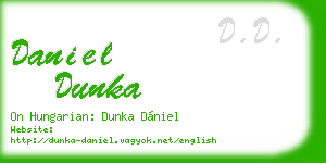 daniel dunka business card